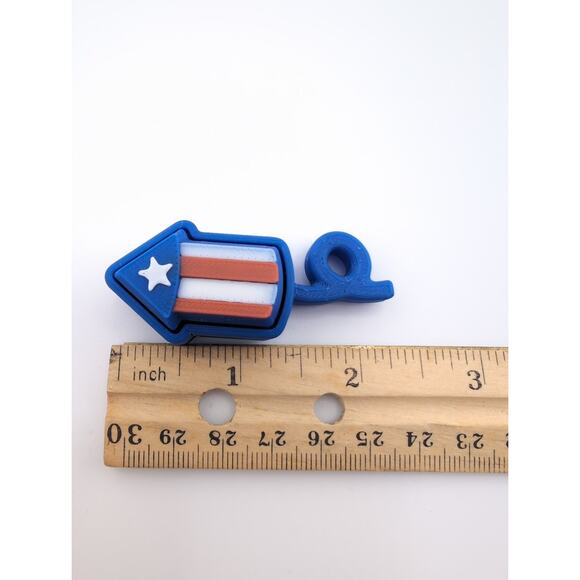 Patriotic Firework‎ Fidget Clicker Keychain 4th of July stars & stripes design - Picture 2 of 2